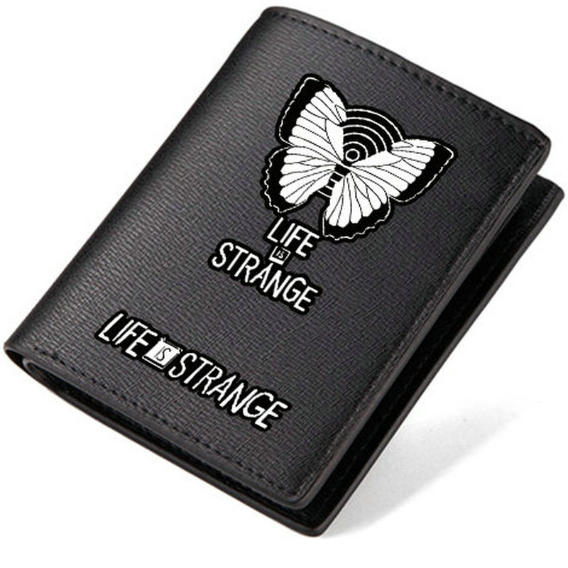 Life is Strange portefeuille What If porte-monnaie photo sac à argent papillon jeu cuir imprimé étui à billets