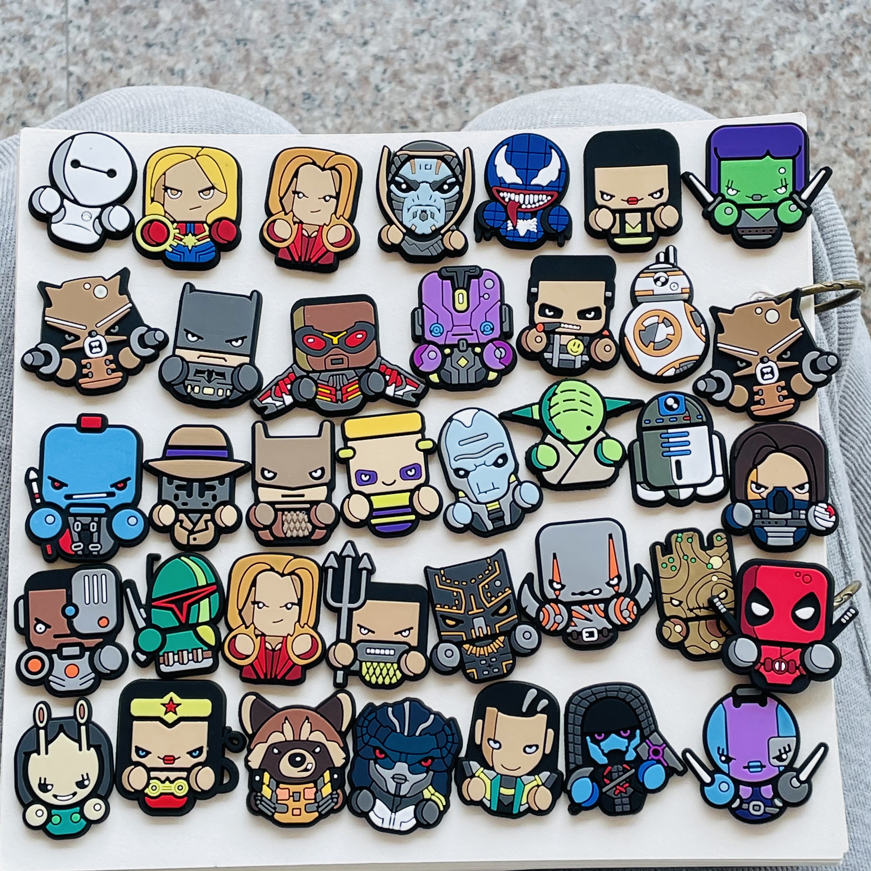 

Ready Stock Heros Cool Anime Soft Rubber Cute Shoe Accessories Decoration Buckle Clog Jibbitz for Garden Croc Charms Buttons Wholesale Fit Wristbands