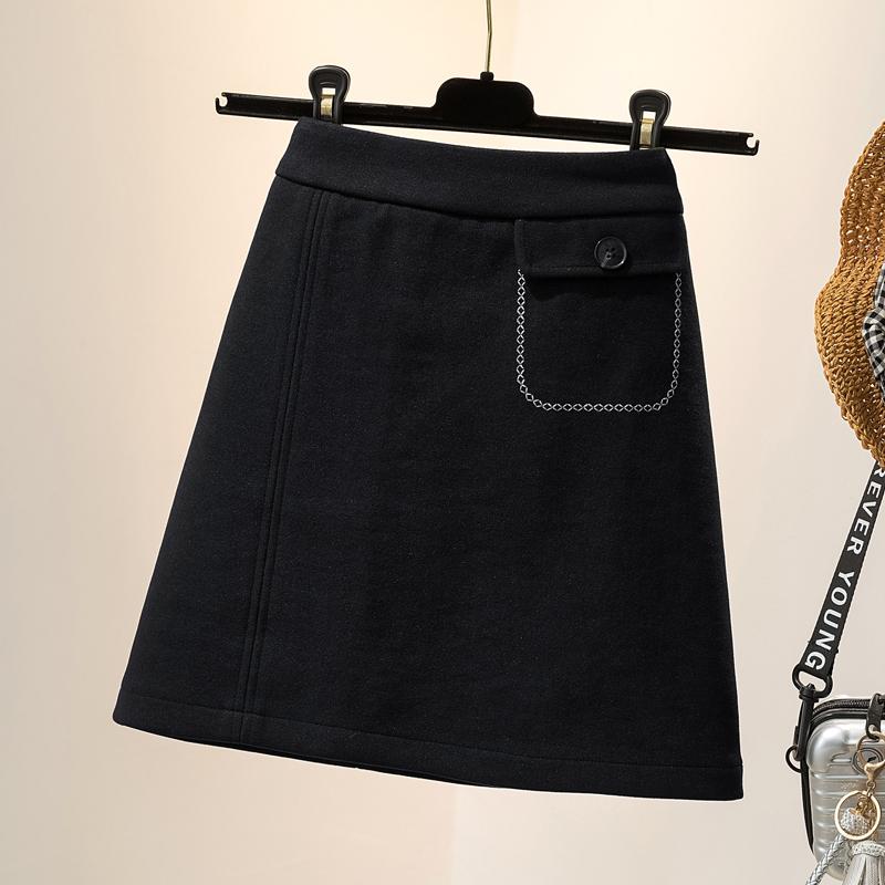 

Skirts Cloth Black Mini Female Plus Large Size Korean Oversized Vintage Women'S Pencil Woman Clothes Lady Trendy 2021 A6320