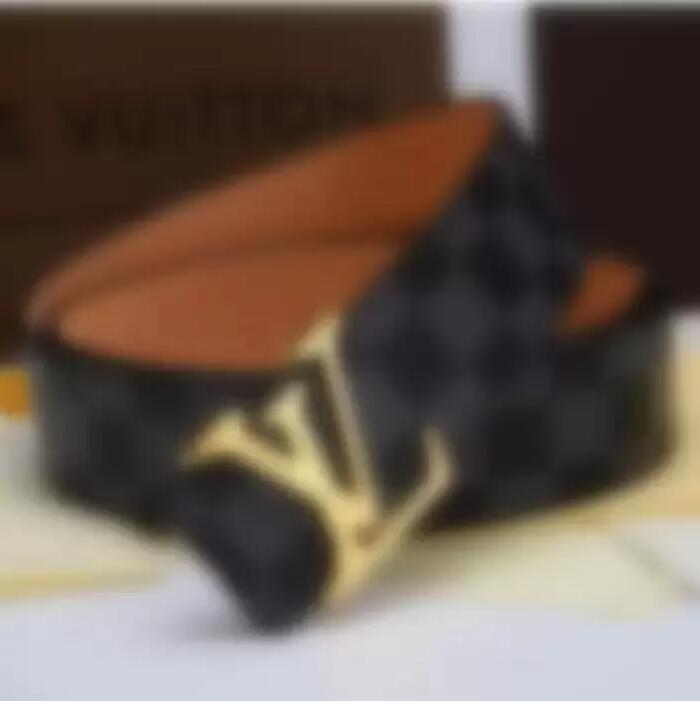 

wholesaleBelts Mens Belt 100~125cm Fashion L Belts Men Leather Black Business Women Big Gold Buckle Womens Classic Casual Ceinture no Box, Belt no box