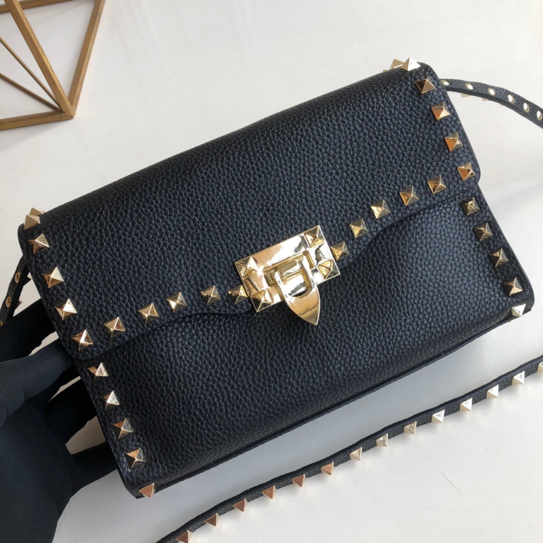 

Top quality designer luxury women mini shoulder bag Gold Rivets fashion handbag genuine leather crossbody bag free shipping 23x15x7cm