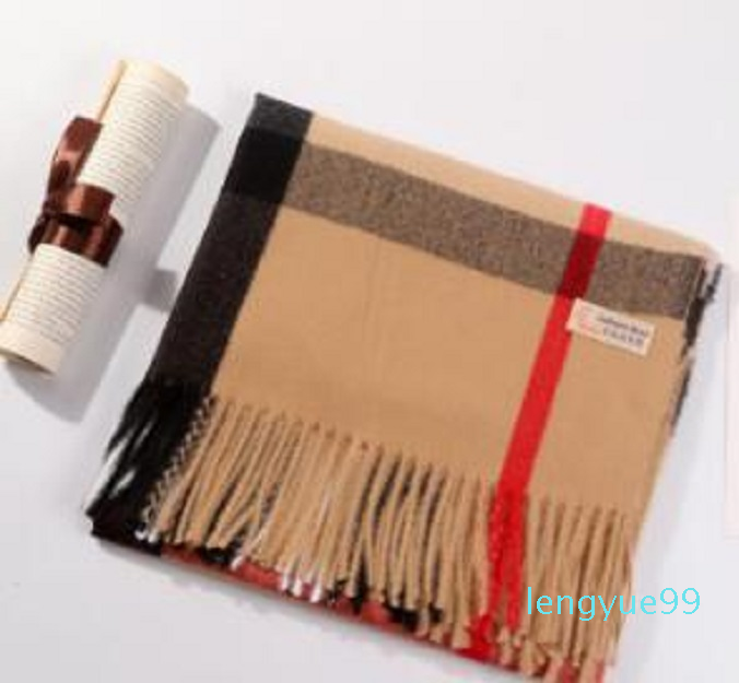 

winter cashmere scarf high-end soft thick cashmere scarf fashion men's and women's