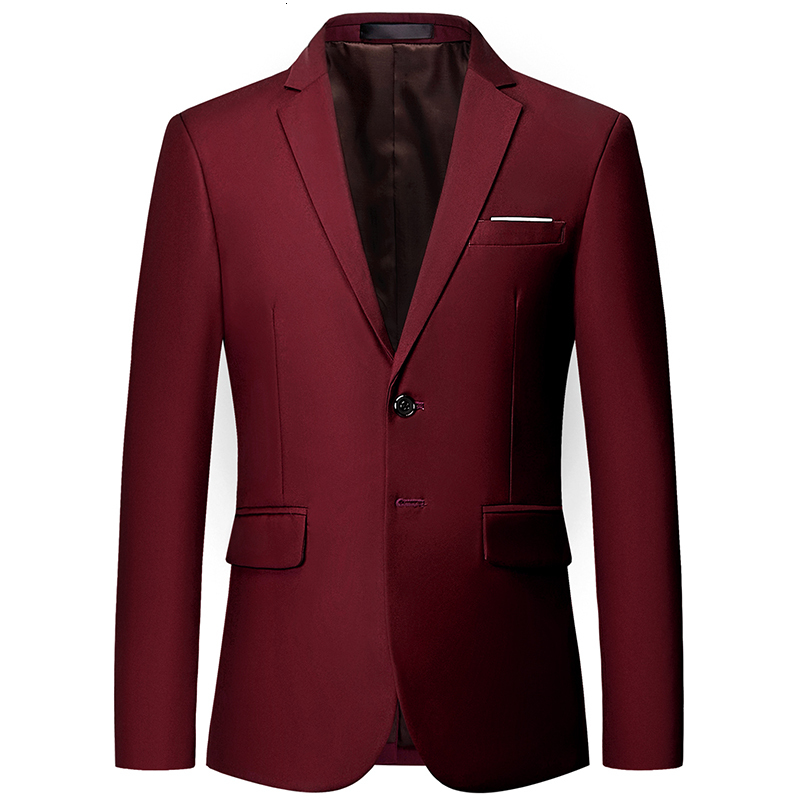 

2021 New (10 Cores) Blazer De Alta Qualidade Novo Fino Cor Slida Jaqueta Moda Negcios Tamanho e Terno Masculino Foyg, Royal blue
