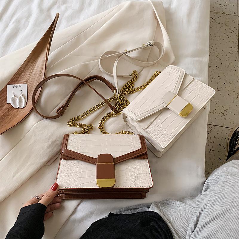 

Bag For Women Brand Original Design Fashion Fairy Bag 2021 New Casual Simple Shoulder Messenger Chain Square, Black