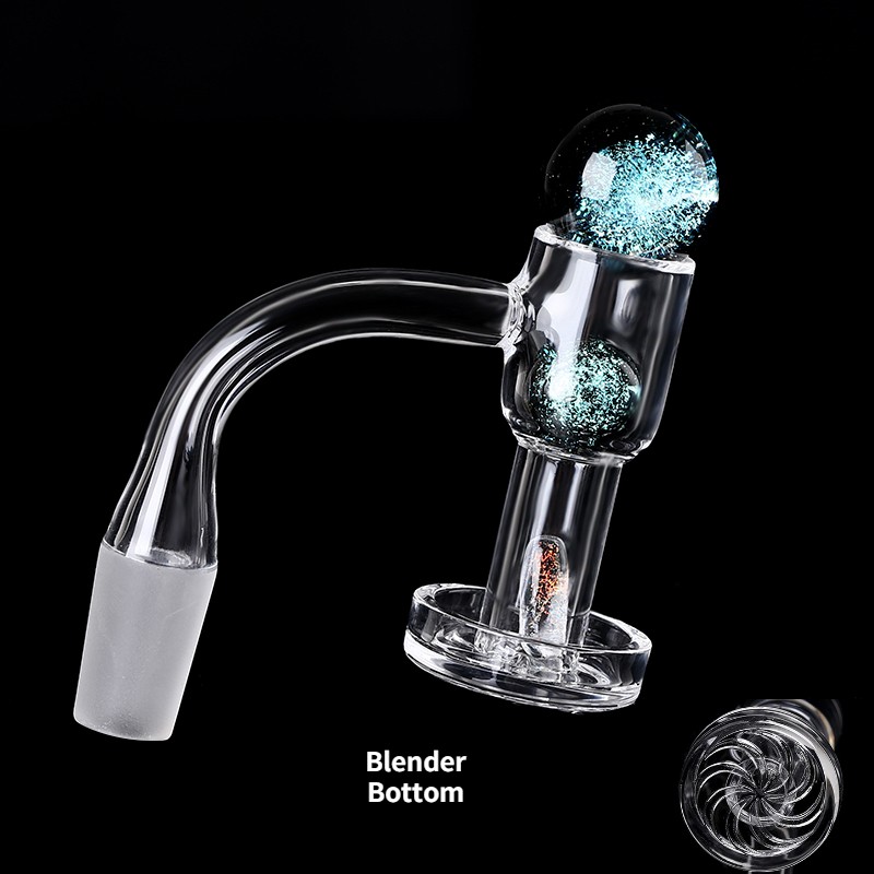 

Perfect weld 20mmOD Terp Slurper spiral bottom Smoke set Quartz Banger With colored Pill/Glass Galaxy Pearls 90 Nails For Water Bongs Dab Rigs