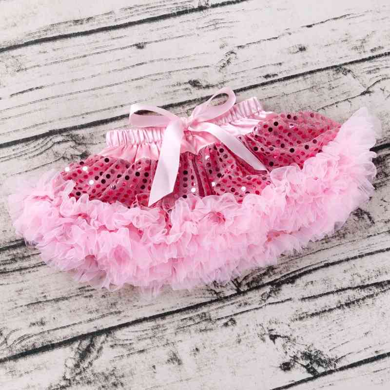 

Newborn children's Sequin girl hood  baby cake mesh skirt, Black