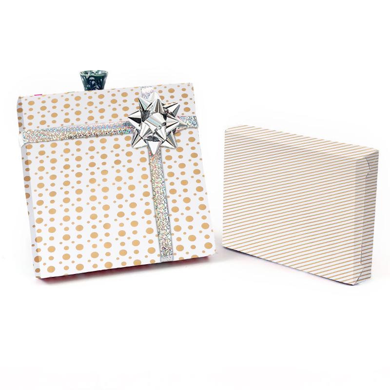 

Gift Wrap 3Pcs Gold Stamping Wrapping Paper Bouquet Box For