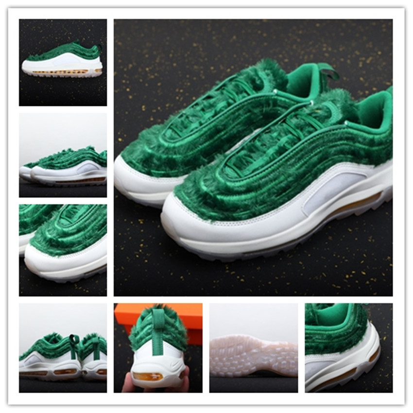 

Best SW 97 Sean Wotherspoon Shoes 97s Vivid Sulfur Multi green white Hybrid Running Shoes 2021 New Mens Womens Boots Size 36-45