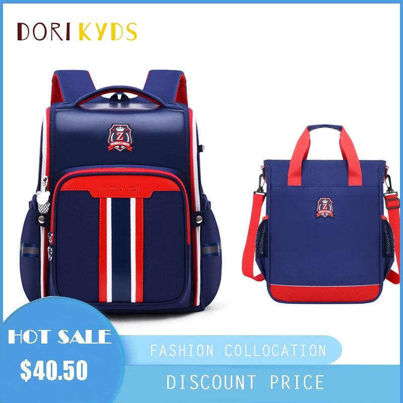 

School Bags DORIKYDS Cute All Open Children Backpack Kids Schoolbags Waterproof Leather Large Capacity Girls Lovely Students, Blue