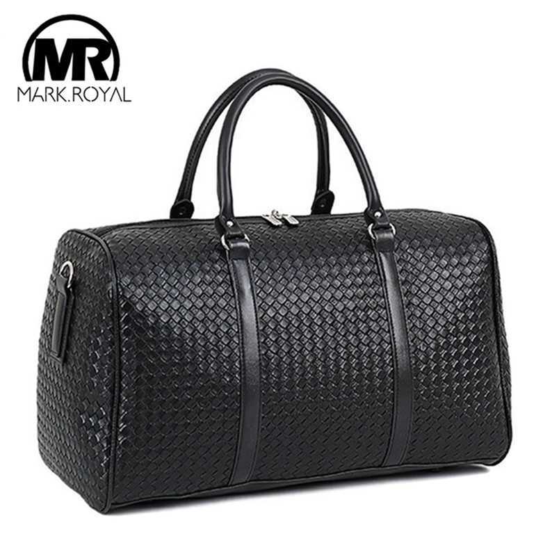 

Leather Capacity PU MARKROYAL Large Travel Bag Multifunctional Waterproof Shoulder For Men Tote Luggage Duffle Bags Drop 202211, Black (small)