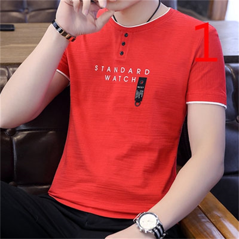 

2021 2021summer Short-sleeved Trend Boys New Cotton T-shirt Loose Round Neck Tvag