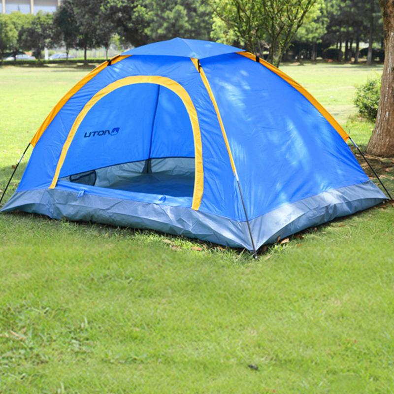 

Tents And Shelters 1-2 Persons Tent Windproof UV Resistant Waterproof Outdoor Camping With Storage Bag For Travel Hiking