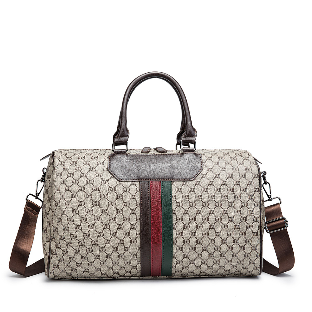 

Design Travel Duffle Bag Plaid Leather Waterproof Large Capacity Fitness Gym Boarding Bags Male luxurys Luggage Handbags, Multi
