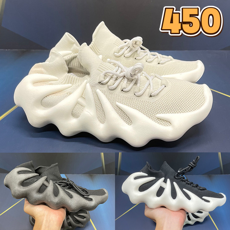 

Newest fashion 450 running Shoes cloud white black dark slate university blue oreo UNC low men sneakers luxury women trainers US 5-11.5, Bubble wrap packaging