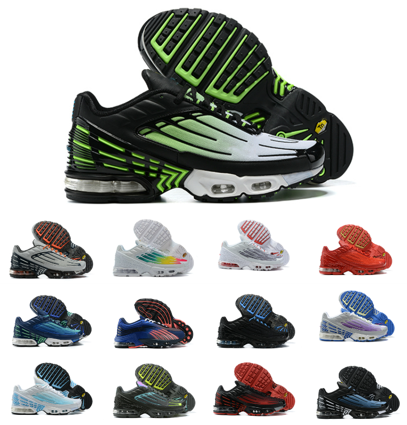 

Tn Plus 3 III Tuned Chaussures Running Shoes Men Women Triple White Black Hyper Blue Green OG Neon Mens Trainers Sneakers Sports Runners, G047