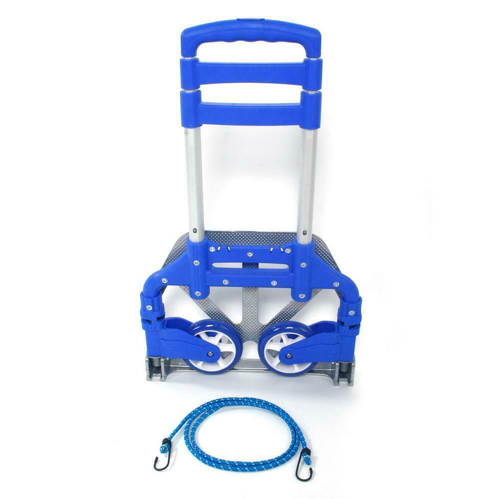 

170lbs Cart Folding Dolly Push Truck Hand Collapsible Trolley Luggage Aluminium