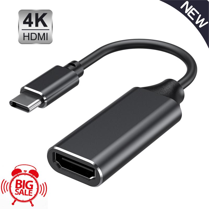

4K Type-C To HDMI Hub Adapter, Type-C HDMI For Mobile Phone And Notebook Computer USB Cable Adapter