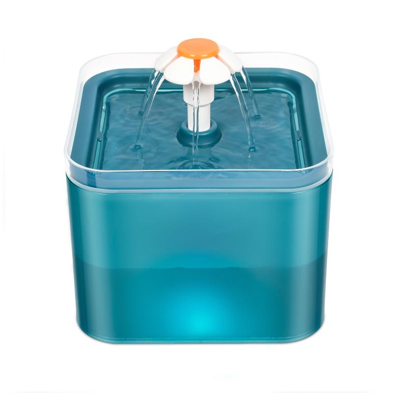 

Cat Bowls & Feeders 2L Automatic Water Fountain Filter Indoor LED Electric Mute Feeder USB Pet Drinker Bowl Dog Drinking Dispenser