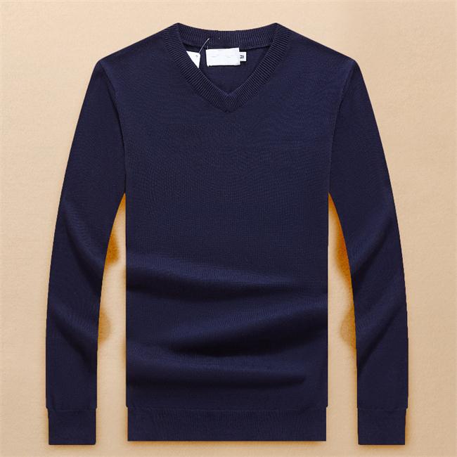 

High Quality Fashion V-neck sweaters for mens sweater crew neck mens classic sweater knit cotton winter Leisure Bottomed sweater jumper