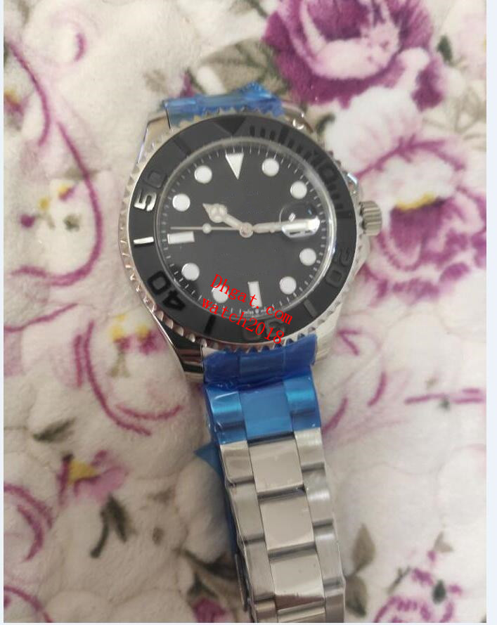 

Male Watch 43mm m226659 Ceramic Bezel Magnifier Calendar Asia 2813 Mechanical Automatic Black Dial Rubber Steel Bracelet Luxury Mens Watches, Sapphire glass