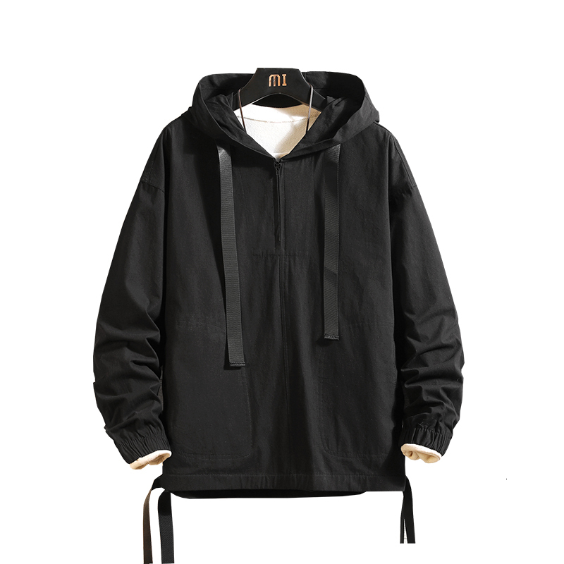 

New 2021 Men Hip Hop Autumn Harajuku Solid Cotton Streetwear Vintage Pullover Jacket Big Size 7esd, Games
