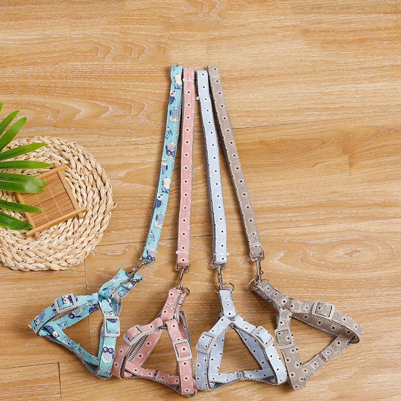 

Adjustable Dog Cat Harness Leash Pet Vest Leash Collar Puppy Small Dog Outdoor Walking Supplies Chihuahua Strap Belt Accessories