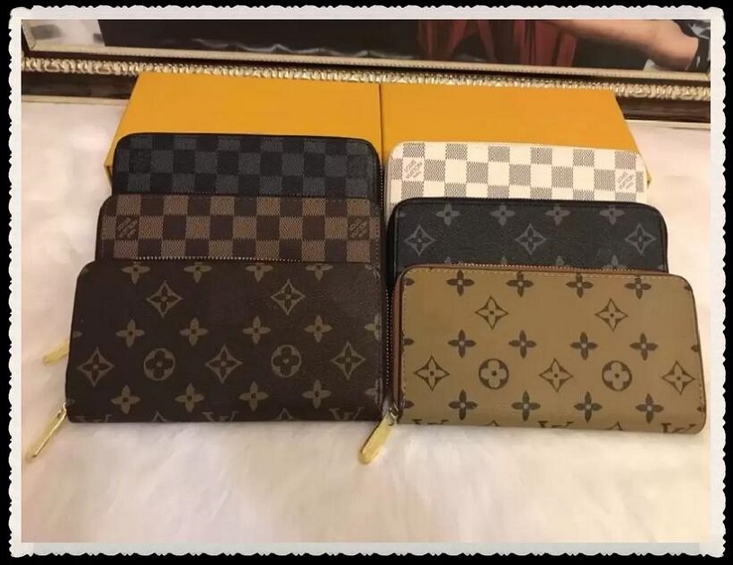 

Designer Wallet Women Genuine Leather Handbags MICHAEL Purse Men Zippy Zipper Wallet Bags Clutch W/box LVLouisVitton YSLVUTTON 60017