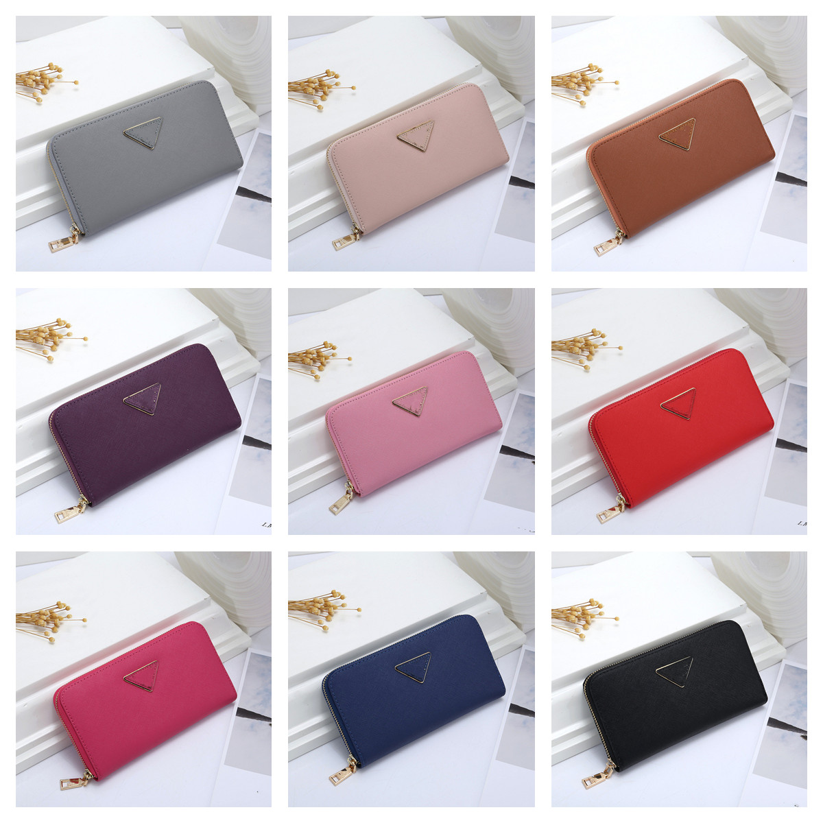 

Luxurys Designers ZIPPY Wallet Clutch Bags carry around money cards Holder Purse and coins men leather Fashion card long business, Brown