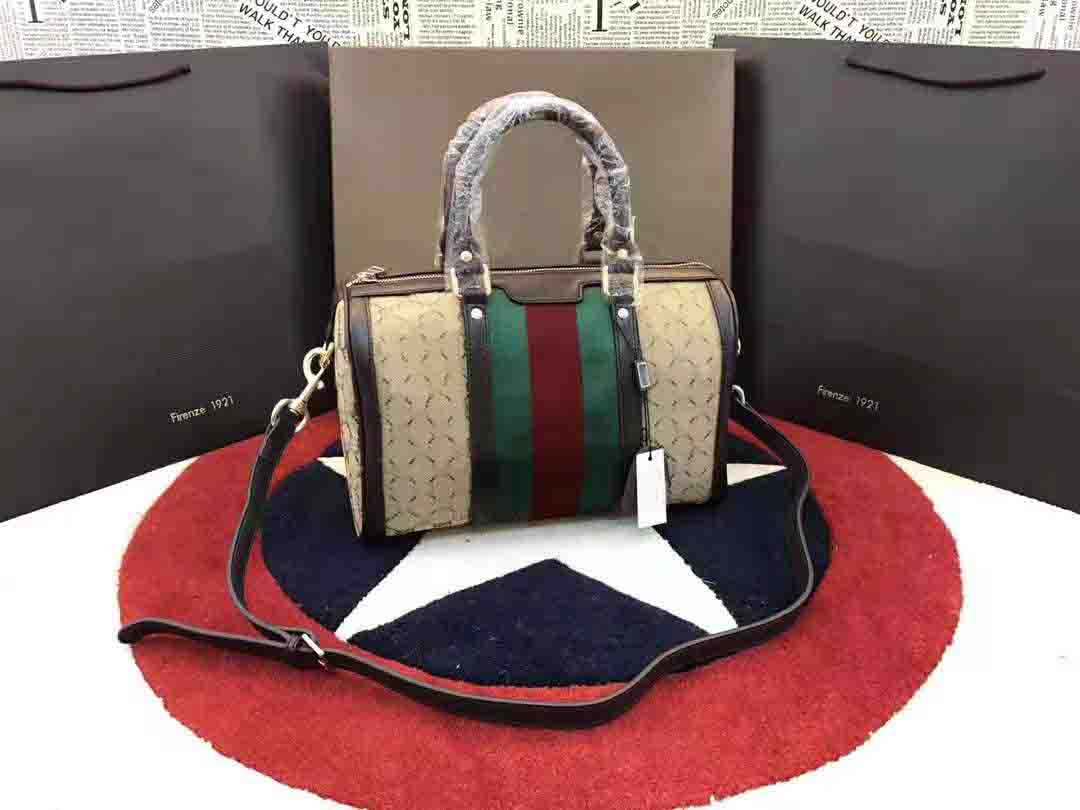 

Fashion Bags Women Designer Boston Bag Luxury Shoulder Handbag Genuine Leather Handbags three sizes with GGletters Classic Purse 247205, Coffee