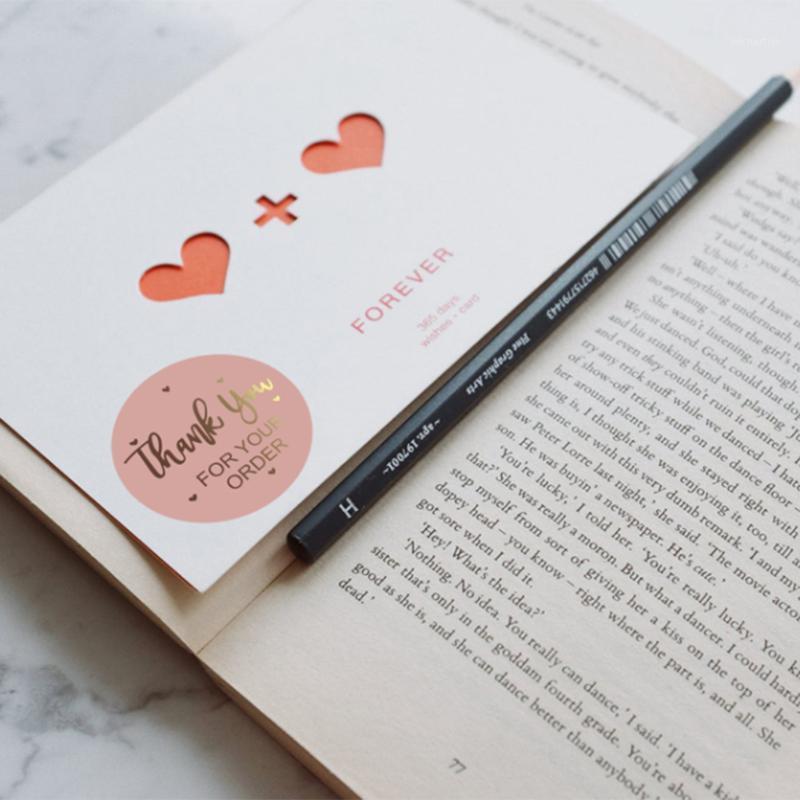 

Gift Wrap 300/500PCS Round Labels Sealing Stickers Box Wedding Scrapbooking Handmade Decorations Kraft Paper Thank You Sticker