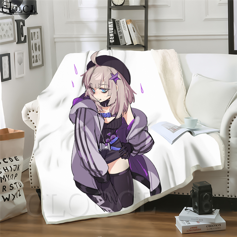 

CLOOCL Anime Ahegao Desire Girl 3D Print Harajuku Air Conditioning Blanket Sofa Teens Bedding Throw Blankets Plush Quilt