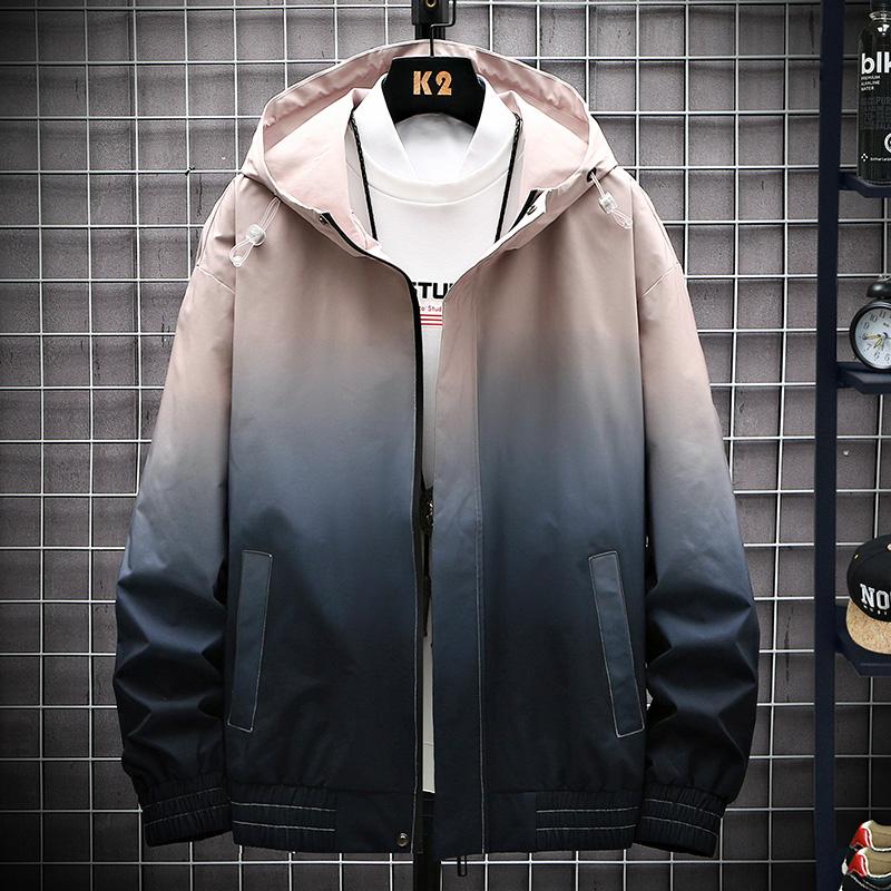 

Men's Jackets Spring Autumn Jacket Fashion Bomber Men Zipper Polyester Hooded Coats Streetwear Casual Sport Male 2022, Black;brown