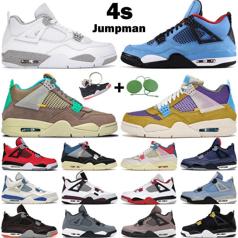 

men women basketball shoes jumpman 4s 4 Desert Moss Taupe Haze University Blue White Oreo Black Cat Safety Orange mens trainers sports, #22