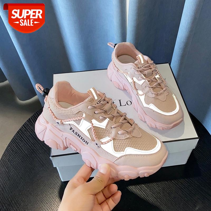 

2020 Autumn Women Fashion sneakers Platform Chunky Casual shoes Brand Black Old Dad shoes Woman Gray Vulcanized Female 5cm #nm7t