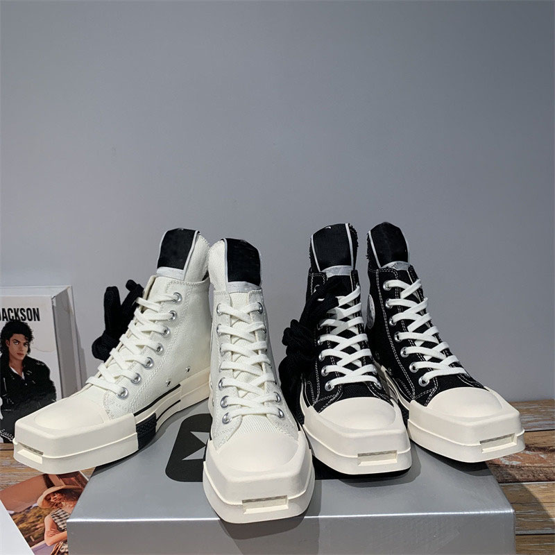 

Men Canvas Boots Square Toe Male Fashion Sneakers High Street 2021 Autumn Sneakers T50, B130