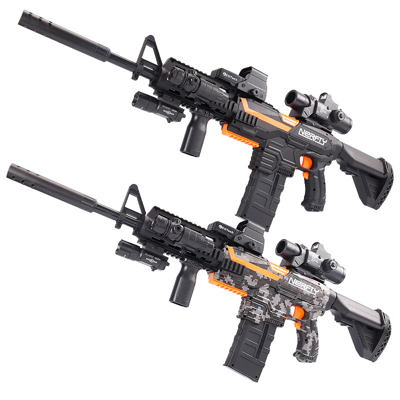 

M416 Electric Automatic EVA Soft Foam Bullet Toy Gun Pistol Blaster Military Shooting Launcher For Adults Children CS Fighting Outdoor Game