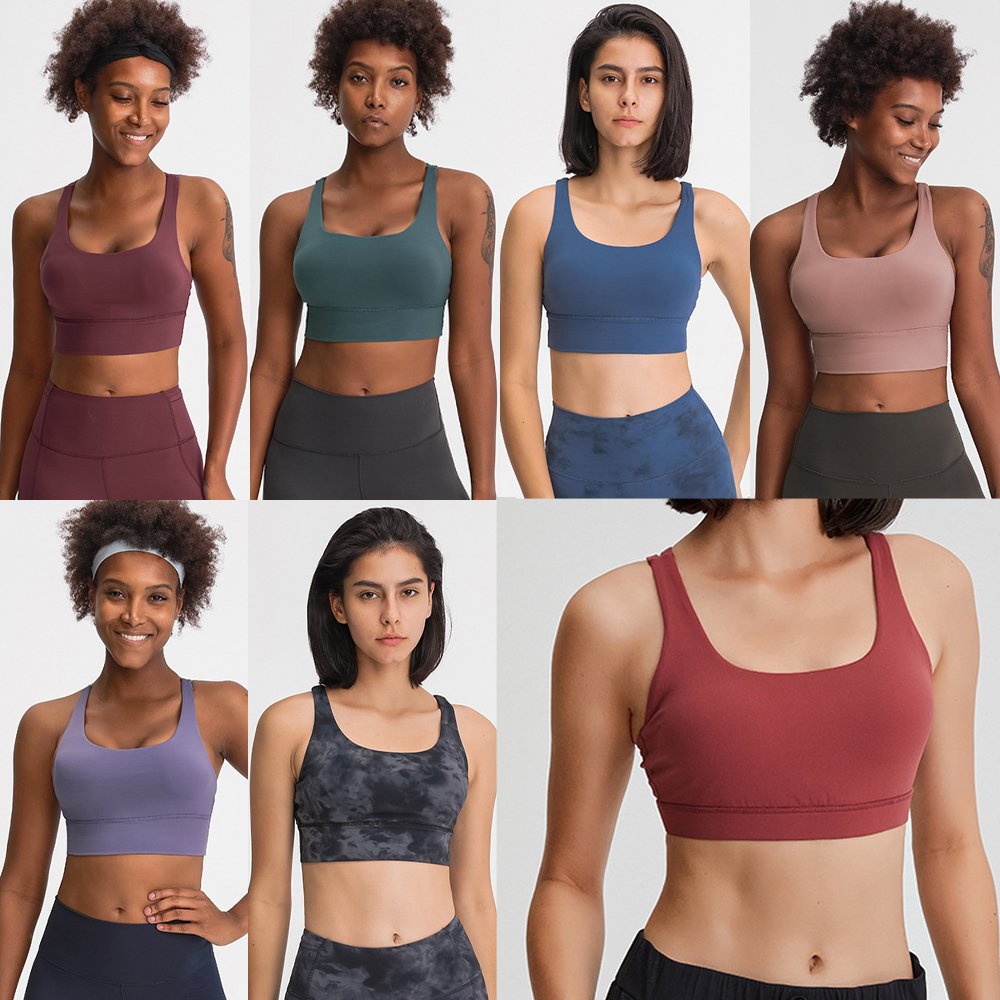 

womens lulu camis tanks lu yoga bra gym align training workout leggings tank outfits women top tops beauty elastic sports underwear running, White