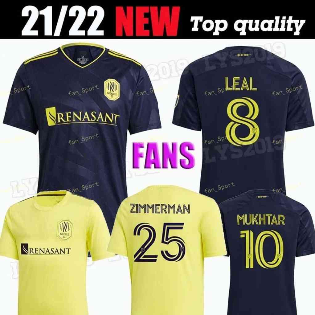 

2021 Nashville SC home away soccer jerseys MUKHTAR BADJI LOVITZ LEAL MCCARTY GODOY BECKELES Mens kids kit 20 21 JERSEY MLS FOOTBALL SHIRTS, Black;yellow