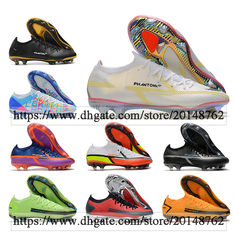

GIFT BAG Mens High Tops Football Boots Phantom II GT 2 Elite FG Firm Ground Cleats Men Outdoor Tech Craft ACC GT2 Soccer Shoes, Color 1