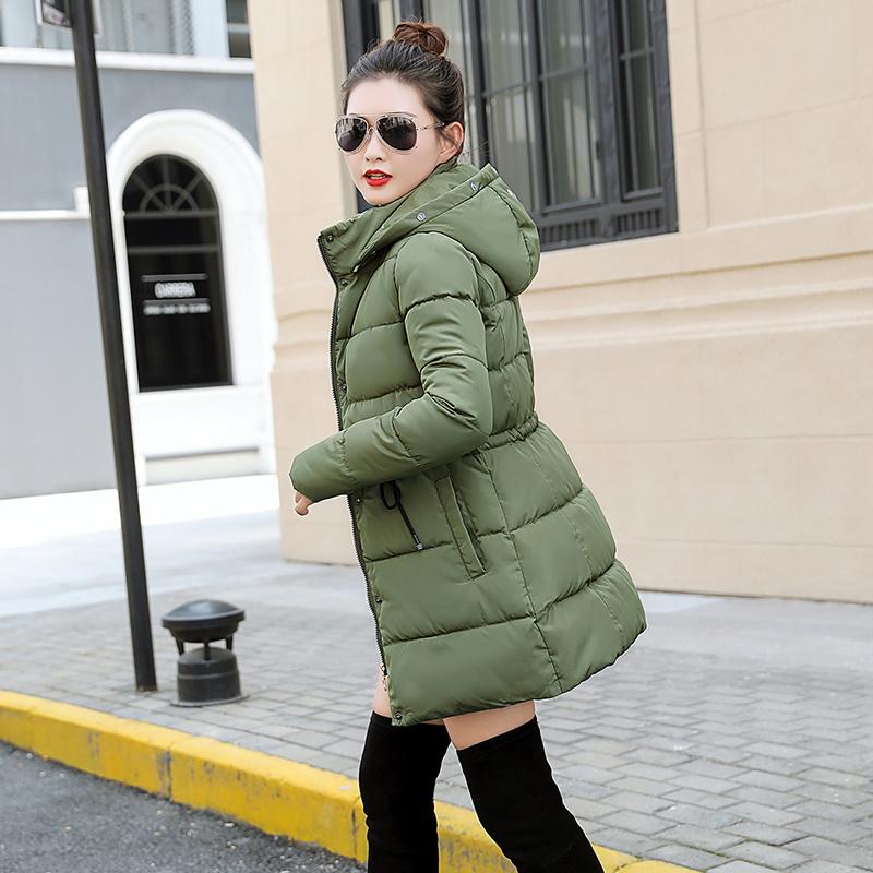 

Women's Down & Parkas 2021parka Women Winter Jacket Coats Hooded Female Parka Thick Cotton Padded Lining, Blue
