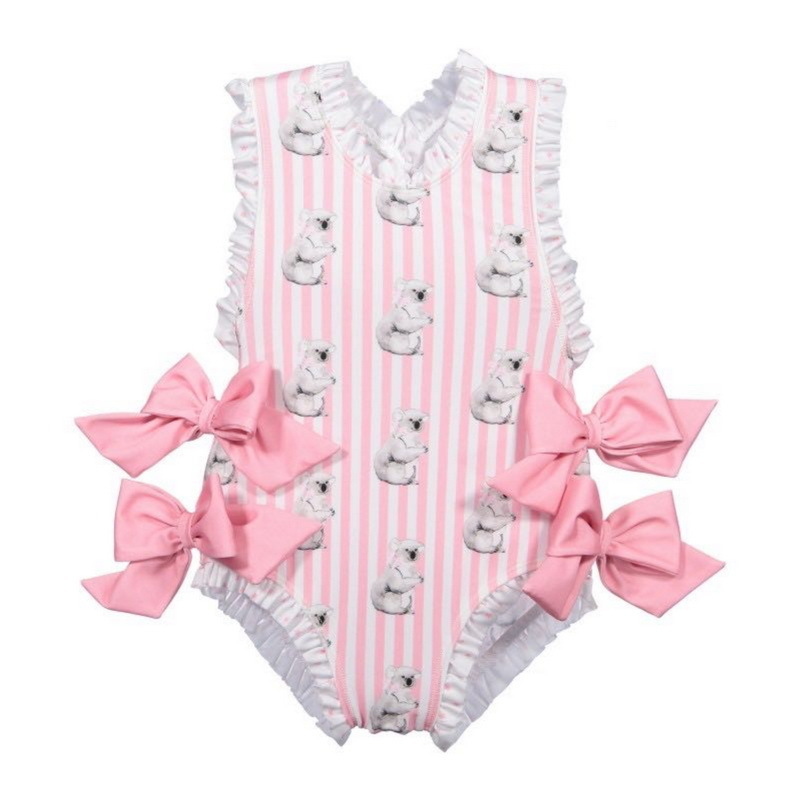 

Baby Girls Beautiful Swimming Wear Suits Lovely Ice cream Bear Giraffe Swimsuits Child Fashion Swimwear, Black