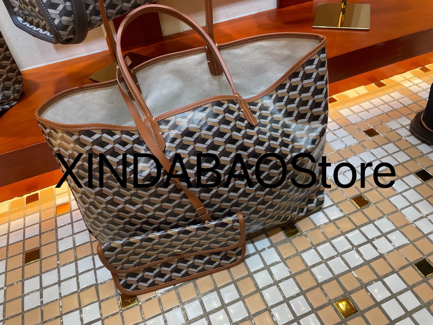 

Haute Douture Food Basket Goyar Goya Double Sided Shopping Mother Tote East Gate Dogtooth Bag Large Sizezlh 520