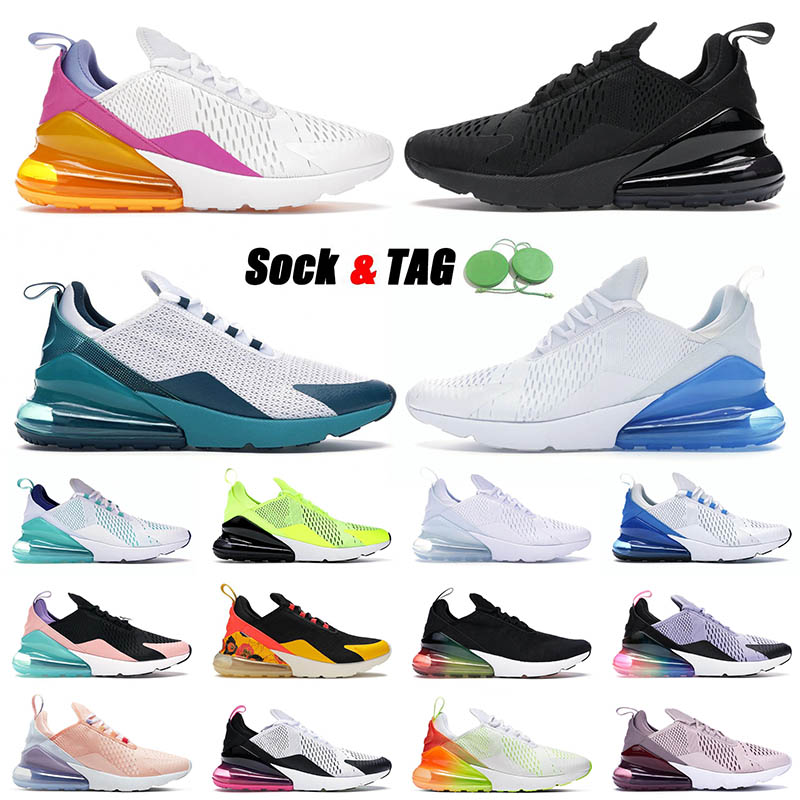 

2021 270s Men Women Running Shoes Sports Triple Black Tea Berry Spirit Teal Dusty Cactus 27C Barely Rose Sneakers Trainers 36-45, B31 liquid metal black 40-45
