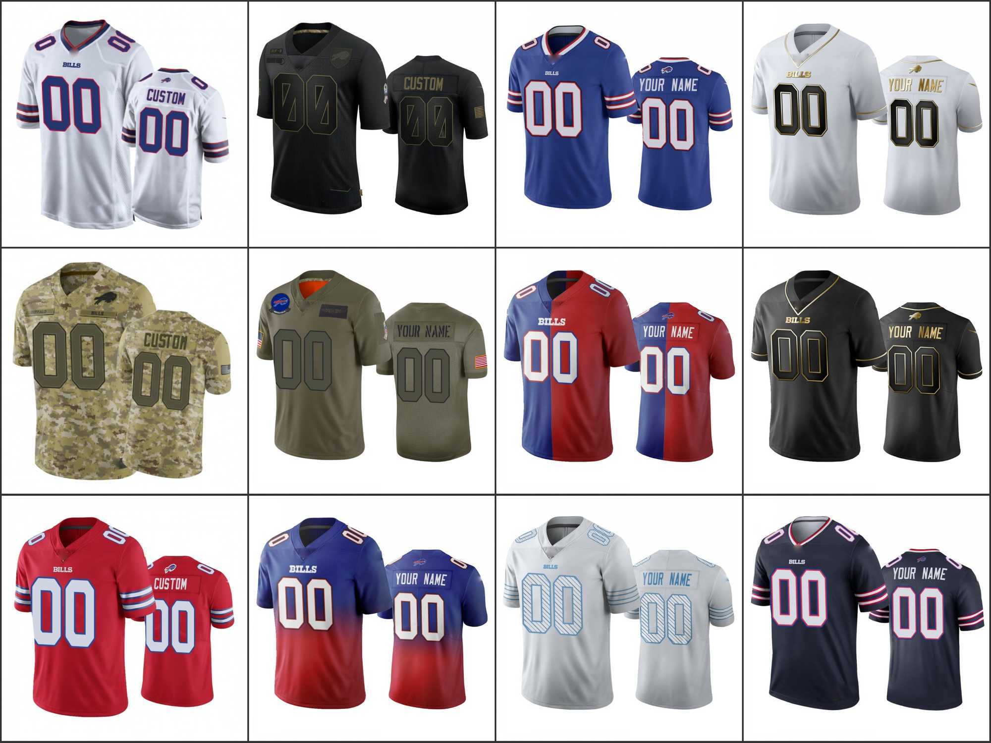 

BuffaloBillsJersey Men's Football 14 Stefon Diggs 17 Josh Allen 11 Cole Beasley White Blue Red Limited Jersey Size S-6XL, Black;red