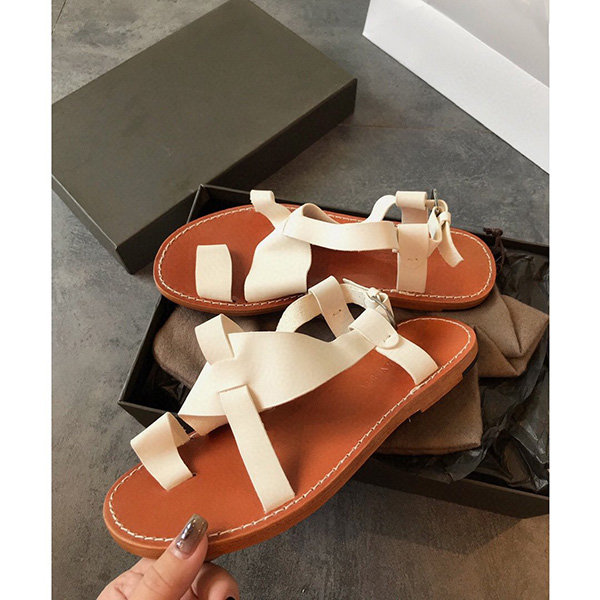 simple new brand lady's patchwork summer sandals flat heel so soft and comfortable with magical Velcro fashionable soft sole high quality
