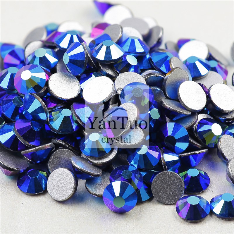 

Bulk Rhinestone Wholesale Montana ab Non Hot Fix SS10 SS12 SS16 SS20 For teeth And nail