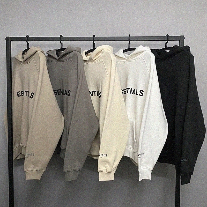 

2021 warm Hooded Hoodies Mens Womens Fashion Streetwear Pullover Sweatshirts Loose Lovers Tops Spring summer oversize Short essentials clothes Clothing, Black