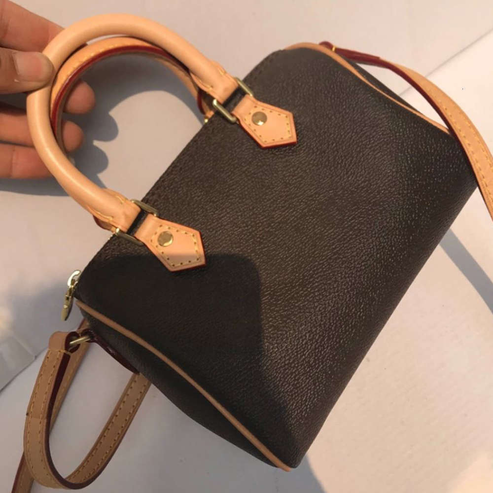 

7A+ Ladies mini pochette handbag crossbody shoulder graceful zipper pillow Genuine Leather artsy bag high quality bags speedy purses, Box