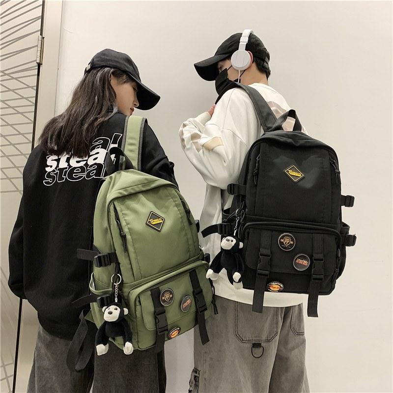 

School Bags 2021 Niche College Students High Schoolbag Female Large-Capacity Middle Student Backpack Men's, 01