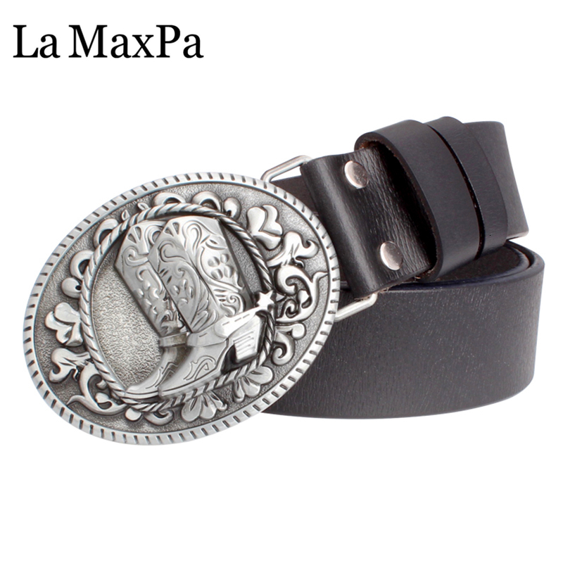 

2021 New Fashion Women Sier Buckle Genuine Leather Belt Boots Flowers Classic Retro Pattern Men Decorative Belts Tng7, Black